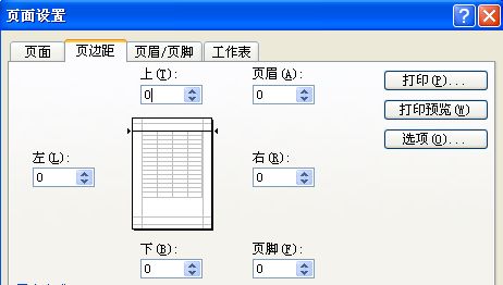 頁邊距設置